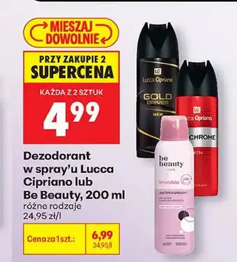 Biedronka Dezodorant w spray'u Lucca Cipriano oferta