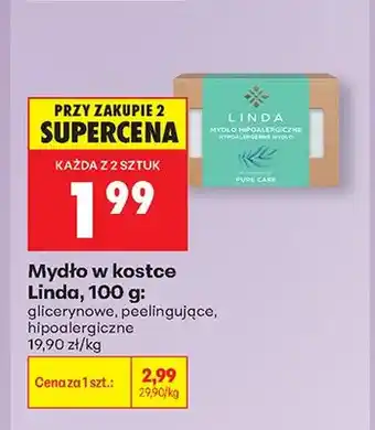Biedronka Mydło w kostce Linda peelingujące oferta