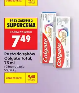 Biedronka Pasta do zębów Colgate Total Original oferta