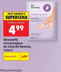 Biedronka Skarpetki złuszczające do stóp Be Beauty oferta