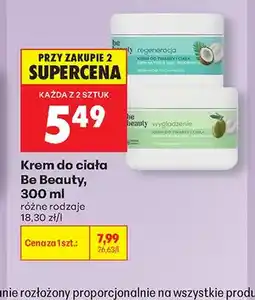 Biedronka Krem do ciała Be Beauty regeneracja oferta