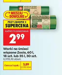 Biedronka Worki na śmieci wiązane Zosia oferta