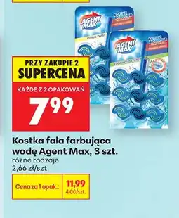 Biedronka Kostka fala farbująca wodę Agent Max oferta