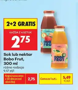 Biedronka Nektar Bobo Frut oferta