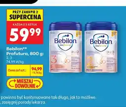 Biedronka Mleko modyfikowane Bebilon Profutura 2 oferta