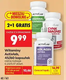 Biedronka Witaminy Activlab Ashwagandha oferta