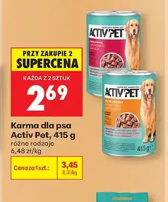 Biedronka Karma dla psa Activ Pet z wołowiną oferta