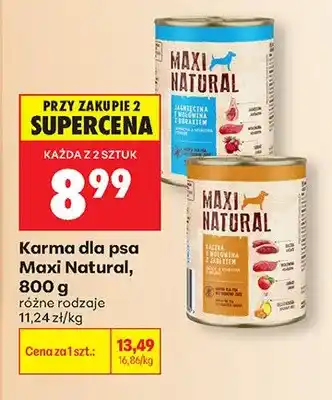 Biedronka Karma dla psa Maxi Natural jagnięcina i wołowina z burakiem oferta