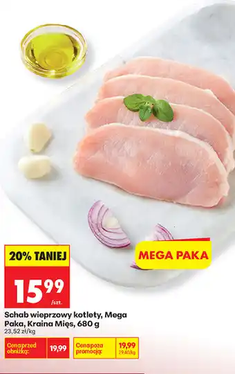Biedronka Schab wieprzowy kotlety, Mega Paka, Kraina Mięs oferta