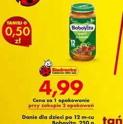 Biedronka Danie dla dzieci po 12 m-cu Bobovita oferta