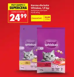 Biedronka Karma dla kota Whiskas, 1,9 kg: wołowina, kurczak oferta
