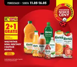 Biedronka WSZYSTKIE SOKI, NEKTARY I NAPOJE RIVIVA oferta