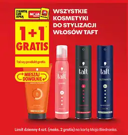 Biedronka WSZYSTKIE KOSMETYKI DO STYLIZACJI WŁOSÓW TAFT oferta
