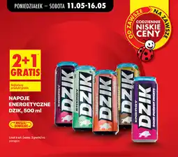 Biedronka Napoje energetyczne DZIK oferta