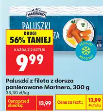 Biedronka Paluszki z fileta z dorsza panierowane Marinero oferta