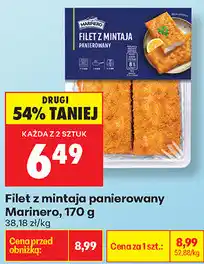 Biedronka Filet z mintaja panierowany Marinero oferta