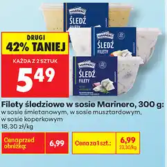 Biedronka Filety śledziowe w sosie Marinero oferta