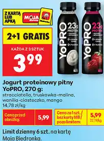 Biedronka Jogurt proteinowy pitny YoPRO oferta
