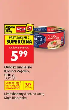 Biedronka Gulasz angielski Kraina Wędlin oferta