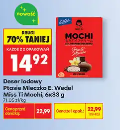 Biedronka Deser lodowy Ptasie Mleczko E. Wedel Miss Ti Mochi oferta