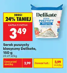 Biedronka Serek puszysty klasyczny Delikate oferta