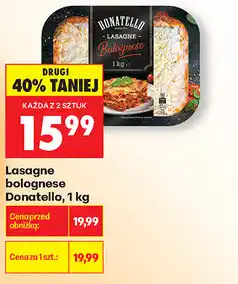 Biedronka Lasagne bolognese Donatello oferta