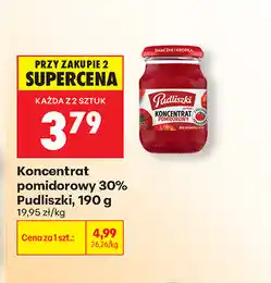 Biedronka Koncentrat pomidorowy 30% Pudliszki oferta