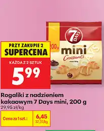 Biedronka Rogaliki z nadzieniem kakaowym 7 Days mini oferta