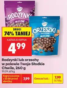 Biedronka Rodzynki lub orzechy w polewie Twoje Słodkie Chwile oferta