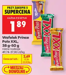 Biedronka Wafelek Prince Polo XXL, 38 g-50 g oferta