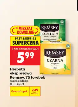 Biedronka Herbata ekspresowa Remsey oferta