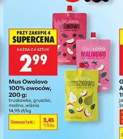Biedronka Mus Owolovo 100% owoców oferta
