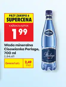 Biedronka Woda mineralna Cisowianka Perlage oferta