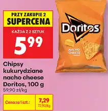 Biedronka Chipsy kukurydziane nacho cheese Doritos oferta