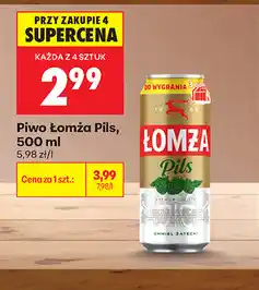Biedronka Piwo Łomża Pils oferta
