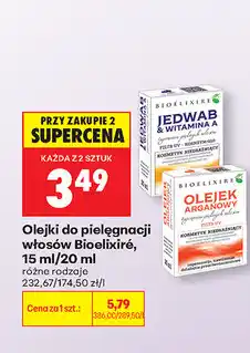 Biedronka Olejki do pielęgnacji włosów Bioelixiré oferta