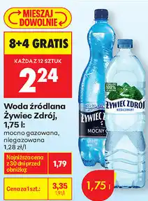 Biedronka Woda źródlana Żywiec Zdrój, 1,75 l: mocno gazowana, niegazowana oferta