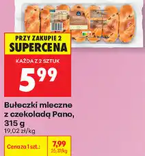 Biedronka Bułeczki mleczne z czekoladą Pano oferta