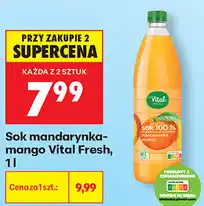 Biedronka Sok mandarynka-mango Vital Fresh oferta