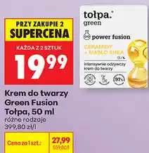 Biedronka Krem do twarzy Green Fusion Tołpa oferta