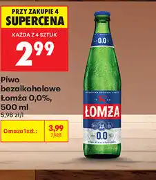 Biedronka Piwo bezalkoholowe Łomża 0,0% oferta