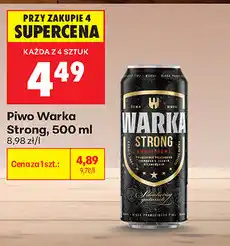 Biedronka Piwo Warka Strong oferta