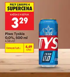 Biedronka Piwo Tyskie 0,0% oferta
