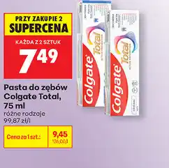 Biedronka Pasta do zębów Colgate Total oferta