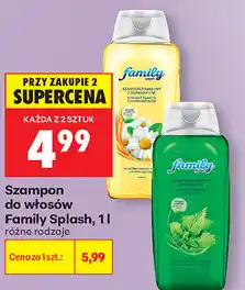 Biedronka Szampon do włosów Family Splash oferta