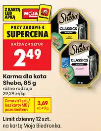 Biedronka Karma dla kota Sheba, 85 g różne rodzaje oferta