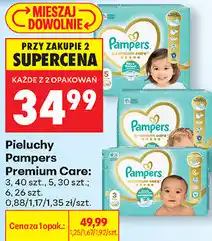 Biedronka Pieluchy Pampers Premium Care: 3, 40 szt., 5, 30 szt. 6, 26 szt oferta