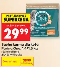 Biedronka Sucha karma dla kota Purina One, 1,4/1,5 kg różne rodzaje oferta