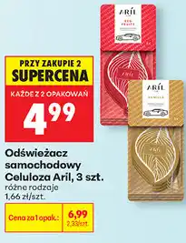 Biedronka Odświeżacz samochodowy Celuloza Aril, 3 szt oferta
