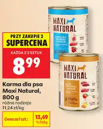 Biedronka Karma dla psa Maxi Natural, 800 g różne rodzaje oferta